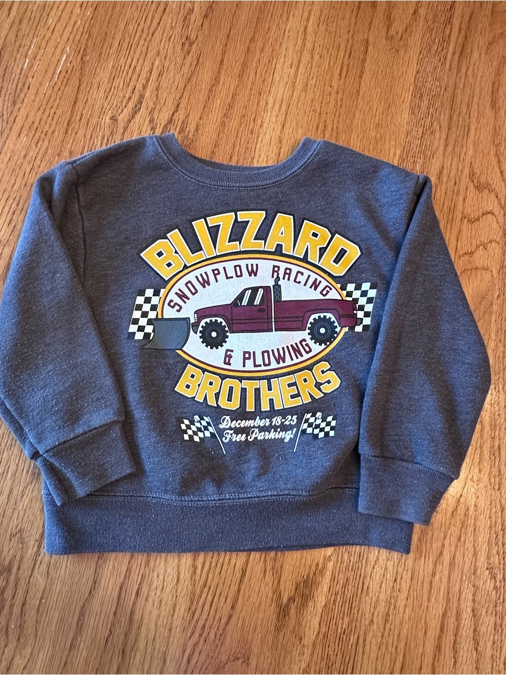 Garanimals Dark Gray Sweatshirt with Yellow Blizzard Brothers Graphic